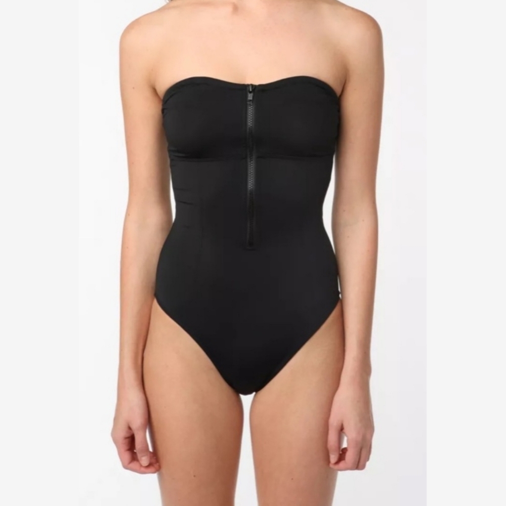 Undrest By The Sea Zip Front One Piece Swimsuit